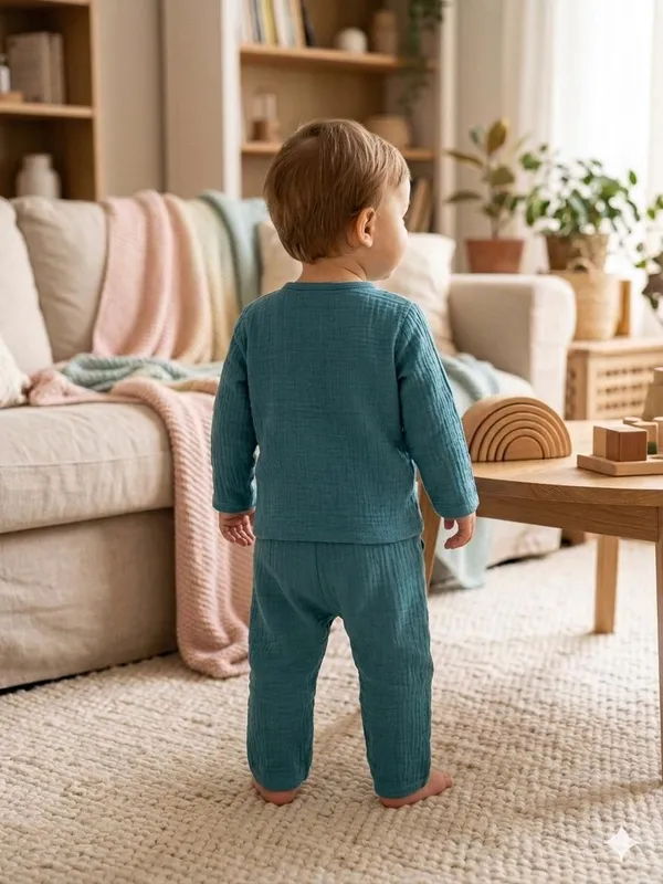 Teal_Cotton_Relaxed_Fit_Co_Ord_Set_For_Babies