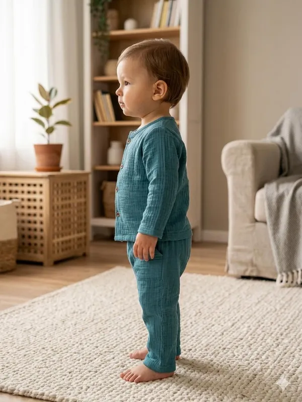 Teal_Cotton_Relaxed_Fit_Co_Ord_Set_For_Babies