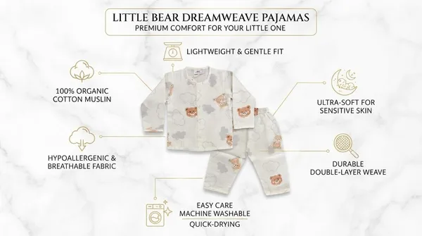 Ivory_Muslin_Relaxed_Fit_Bear_Cloud_Print_Night_Suit_For_Babies