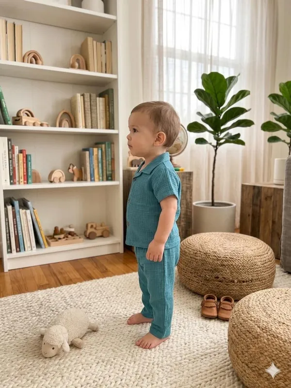 Teal_Cotton_Relaxed_Fit_Co_Ord_Set_For_Babies