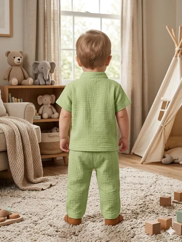 Green_Cotton_Relaxed_Fit_Co_Ord_Set_For_Babies
