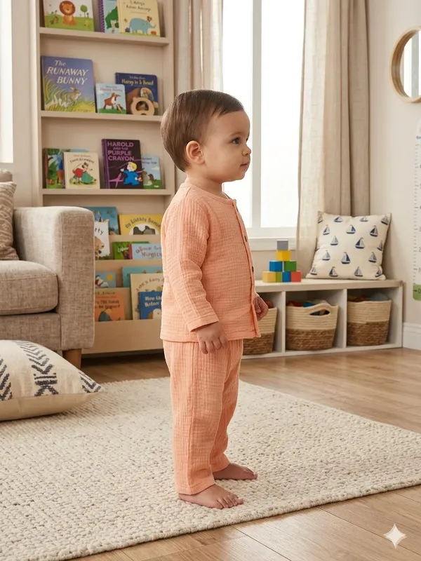 Peach_Cotton_Relaxed_Fit_Co_Ord_Set_For_Babies