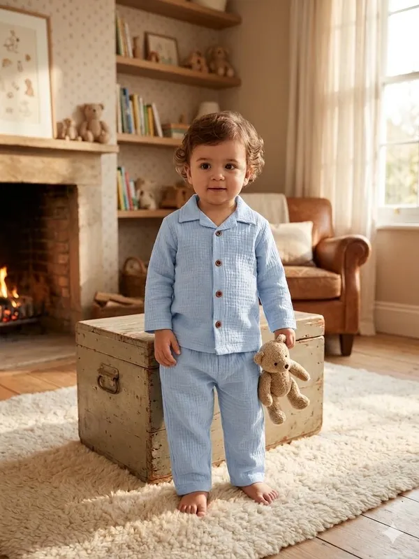Light_Blue_Cotton_Relaxed_Fit_Co_Ord_Set_For_Babies