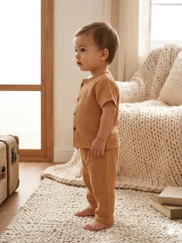 Brown_Cotton_Relaxed_Fit_Co_Ord_Set_For_Babies