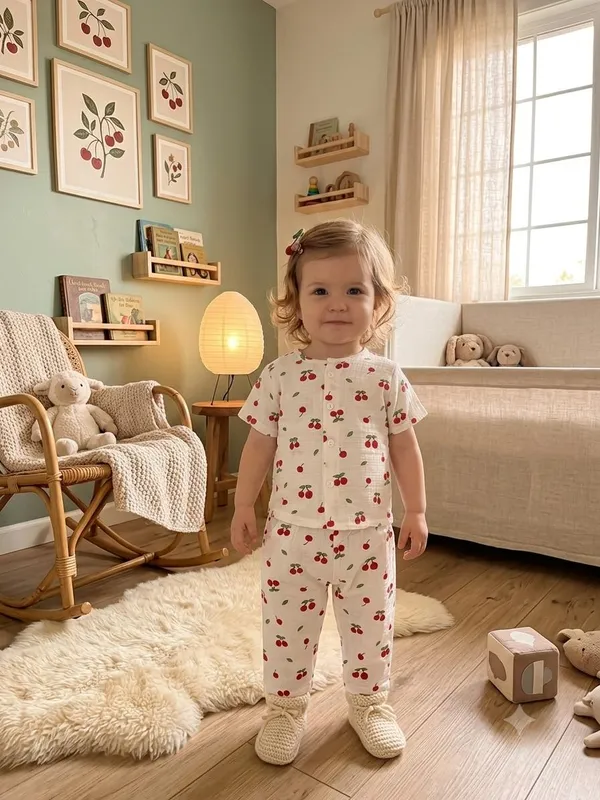 Cream_Muslin_Relaxed_Fit_Cherry_Print_Night_Suit_For_Babies