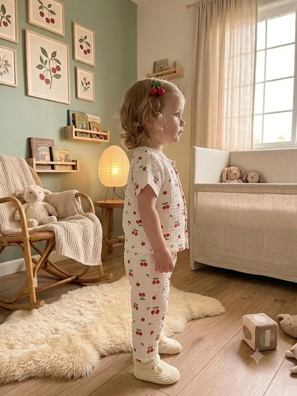 Cream_Muslin_Relaxed_Fit_Cherry_Print_Night_Suit_For_Babies