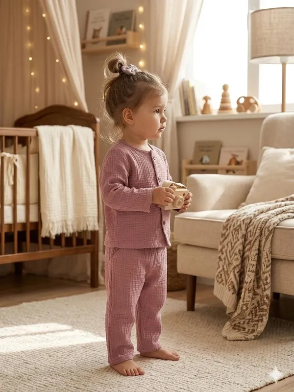 Mauve_Cotton_Relaxed_Fit_Co_Ord_Set_For_Babies