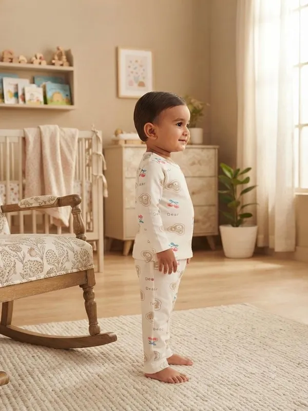 White_Bamboo_Bear_Print_Night_Suit_For_Babies