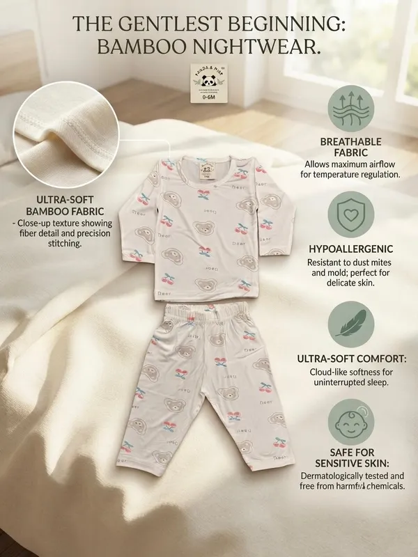 White_Bamboo_Bear_Print_Night_Suit_For_Babies