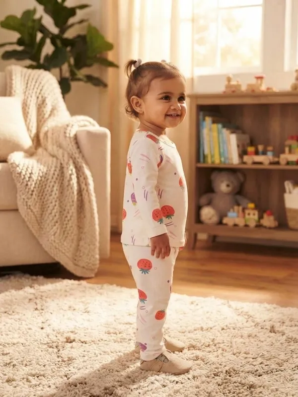 White_Bamboo_Berry_Print_Night_Suit_For_Babies