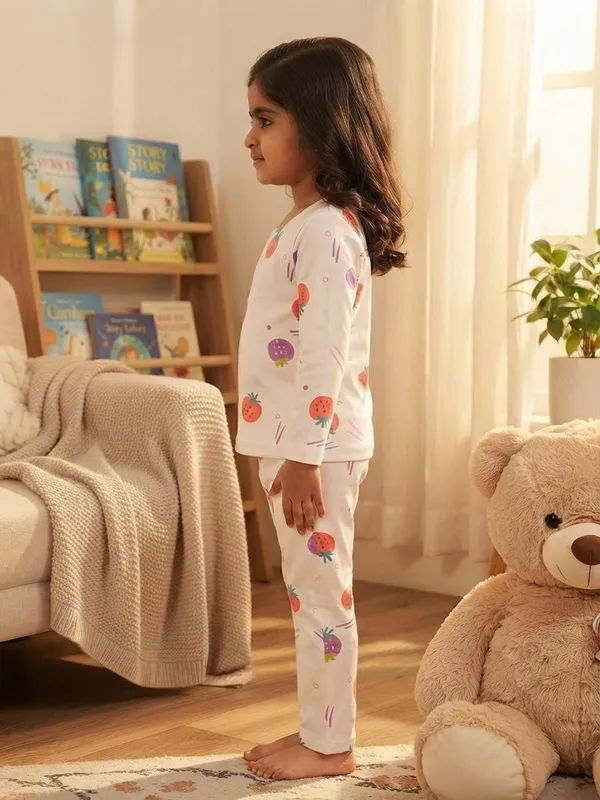 White_Bamboo_Berry_Print_Night_Suit_For_Kids