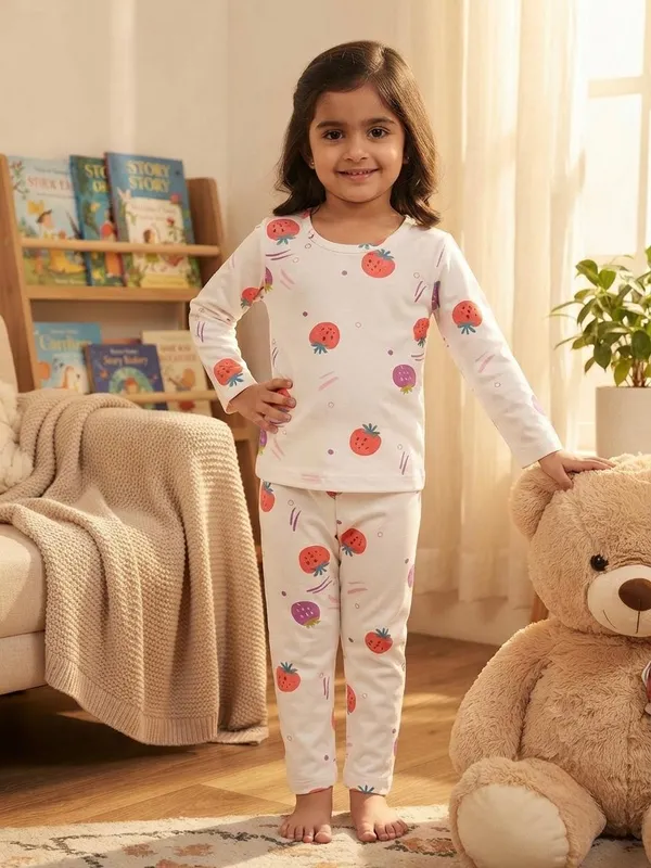 White_Bamboo_Berry_Print_Night_Suit_For_Kids