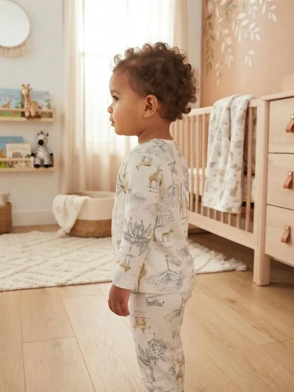 White_Bamboo_Jungle_Print_Night_Suit_For_Babies