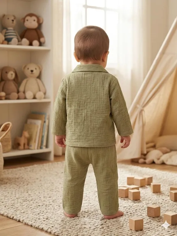 Olive_Cotton_Relaxed_Fit_Co_Ord_Set_For_Babies