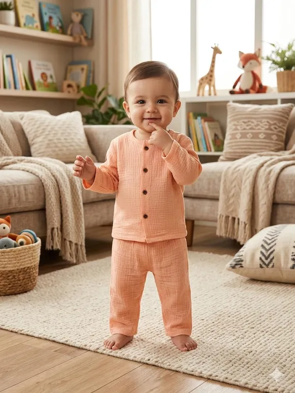 Peach_Cotton_Relaxed_Fit_Co_Ord_Set_For_Babies