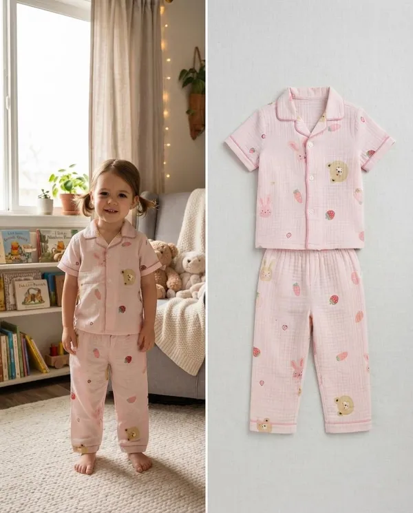 Pink_Muslin_Relaxed_Fit_Printed_Night_Suit_For_Kids