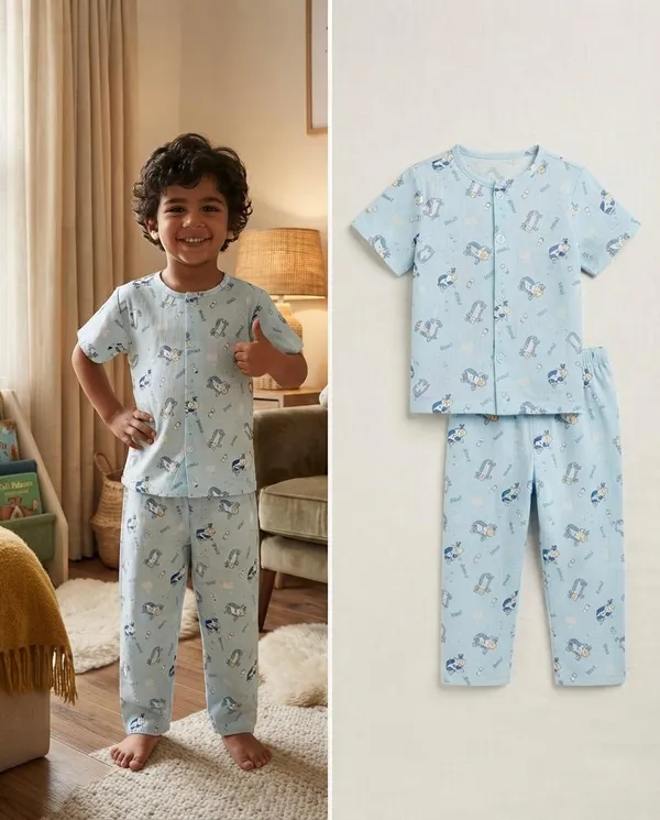 Light_Blue_Muslin_Relaxed_Fit_Printed_Night_Suit_For_Kids