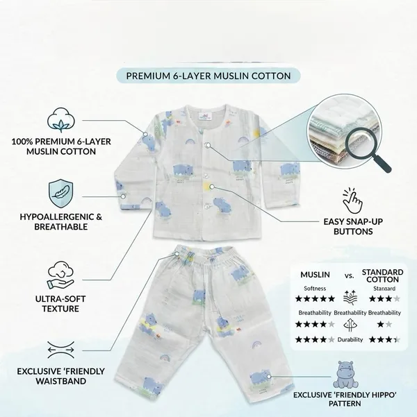Cream_Muslin_Relaxed_Fit_Printed_Night_Suit_For_Babies