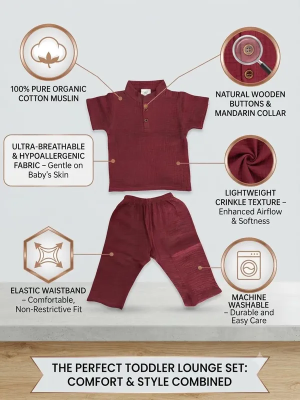 Maroon_Cotton_Relaxed_Fit_Co_Ord_Set_For_Babies
