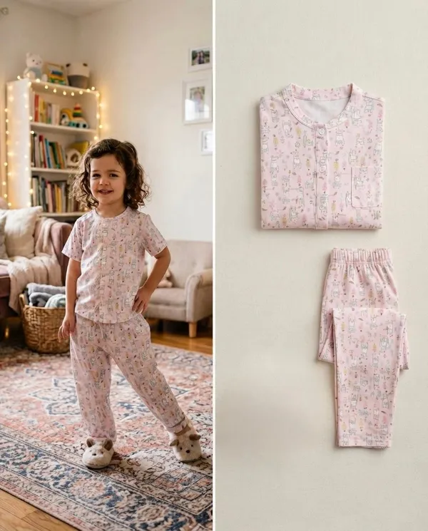 Pink_Muslin_Relaxed_Fit_Printed_Night_Suit_For_Kids