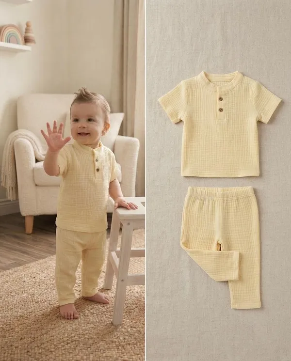 Yellow_Cotton_Relaxed_Fit_Co_Ord_Set_For_Babies