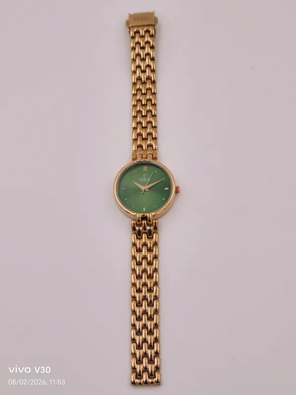 Eera_Gold_Tone_Green_Dial_Analog_Bracelet_Watch