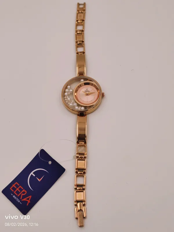 Eera_Gold_Tone_Pearl_Detail_Bracelet_Watch