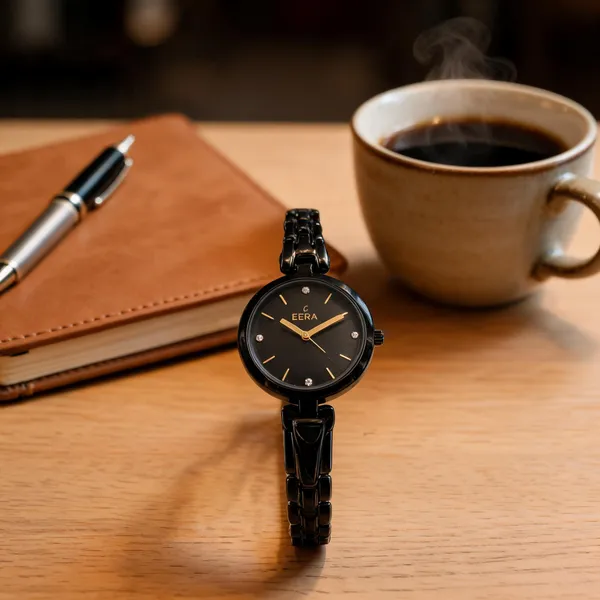 Eera_Black_Analog_Metal_Bracelet_Watch