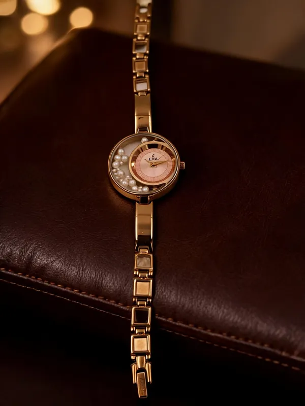 Eera_Gold_Tone_Pearl_Detail_Bracelet_Watch