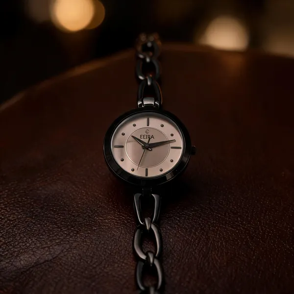 Eera_Black_Metal_Analog_Link_Watch