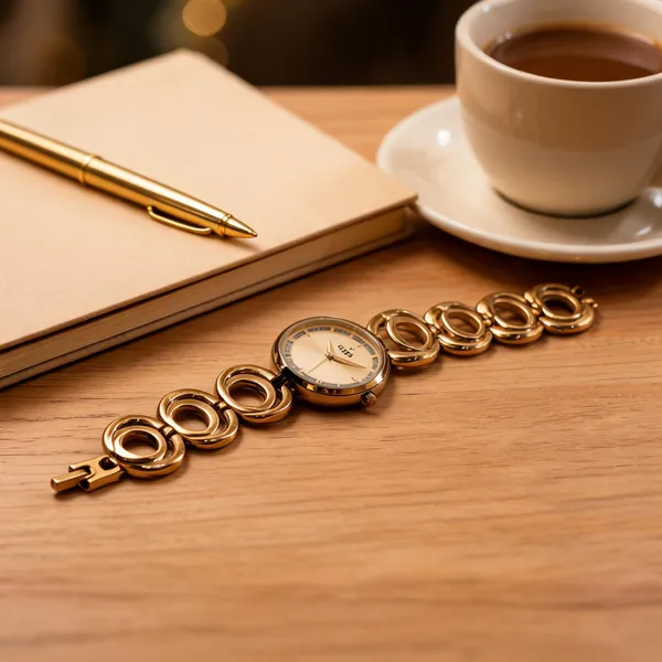 Eera_Gold-Tone_Round_Dial_Linked_Bracelet_Watch
