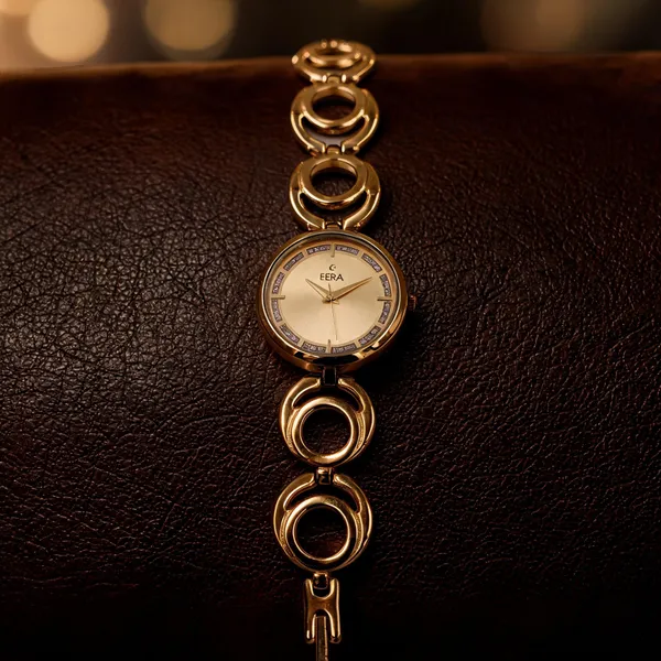 Eera_Gold-Tone_Round_Dial_Linked_Bracelet_Watch