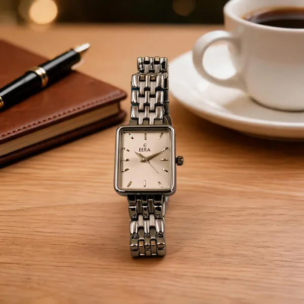 Eera_Silver_Tone_Rectangular_Analog_Watch