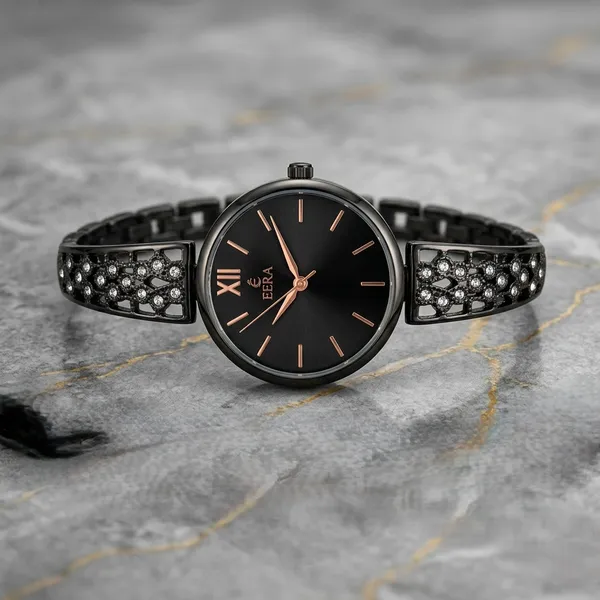 Eera_Black_Round_Dial_Embellished_Metal_Strap_Watch_For_Women
