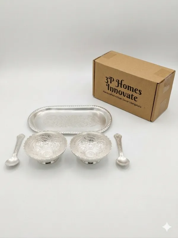 Silver-Tone_Traditional_Floral_Pooja_Thali_Set