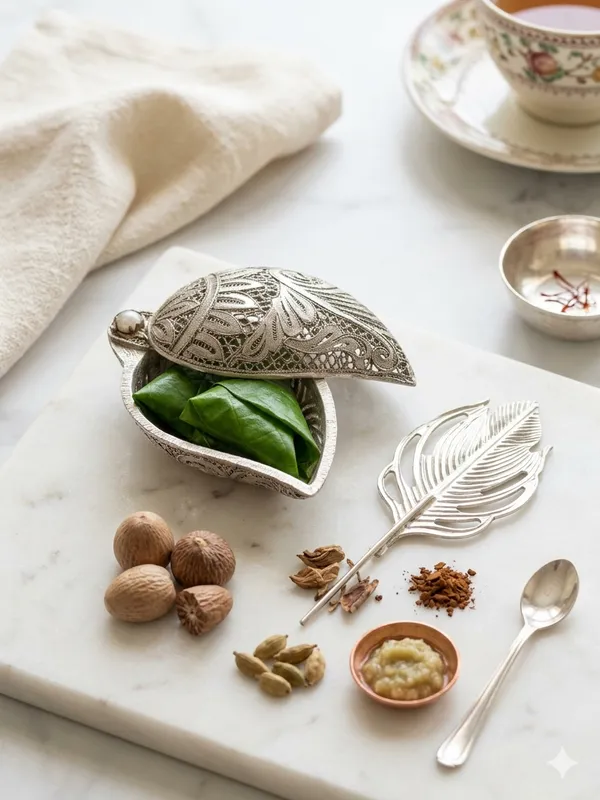 Silver_Tone_Leaf_Bookmark_And_Ornate_Trinket_Box_Set