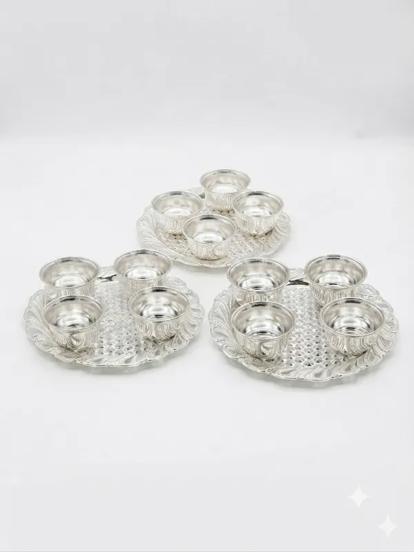 Pure_German_Silver_4_Kumkum_Platter_(Pack_of_3)