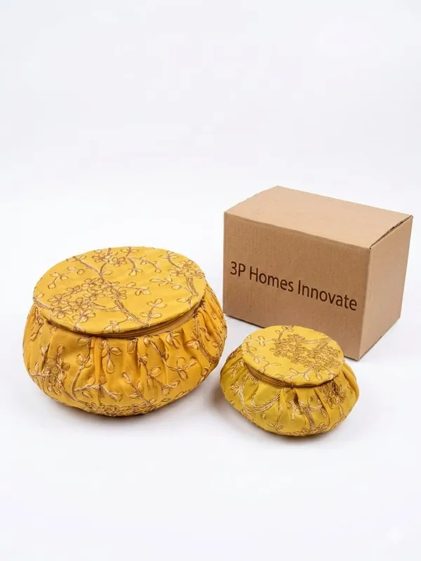 Mustard_Yellow_Embroidered_Round_Pouf_Ottoman_Set