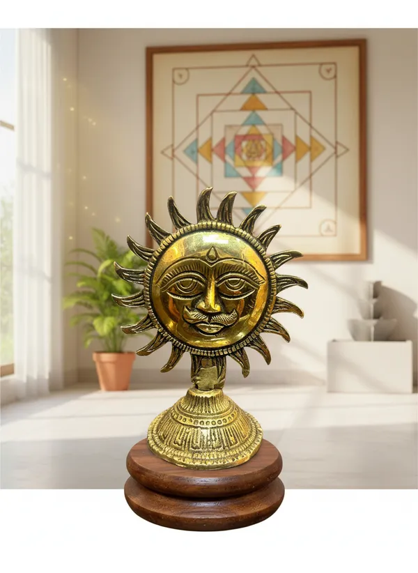 Brass_Decorative_Sun_Face_Tabletop_Figurine