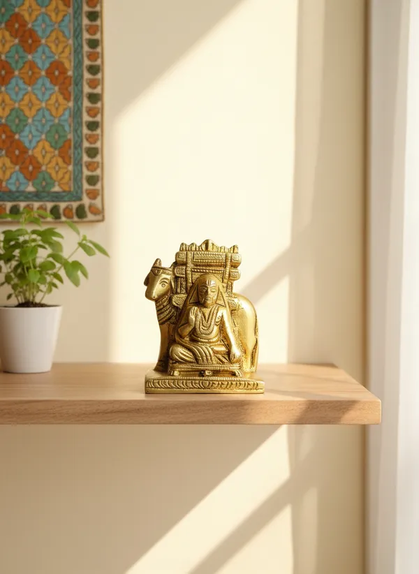 Gold_Tone_Seated_Deity_Idol_With_Bull_7_cm