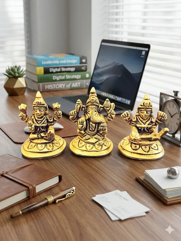 Gold-Tone_Traditional_Deity_Figurine_Set