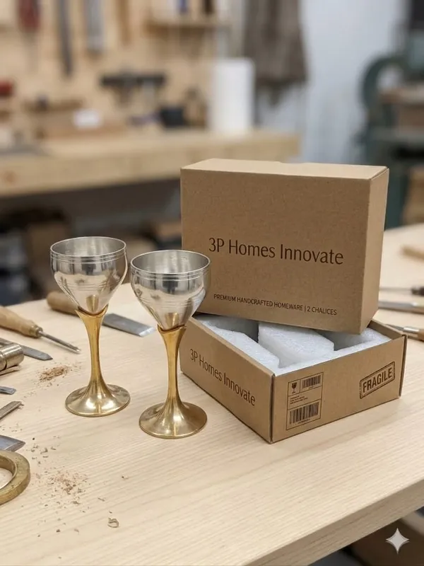 Two_Tone_Metal_Stemmed_Chalices_Set_Of_2