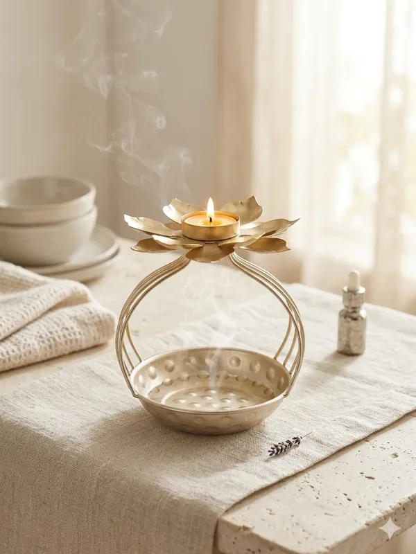 Metallic_Lotus_Flower_Tealight_Candle_Holder