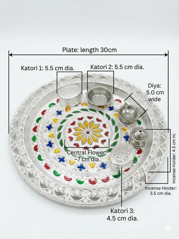 Metal_Festive_Floral_Pooja_Thali_Set