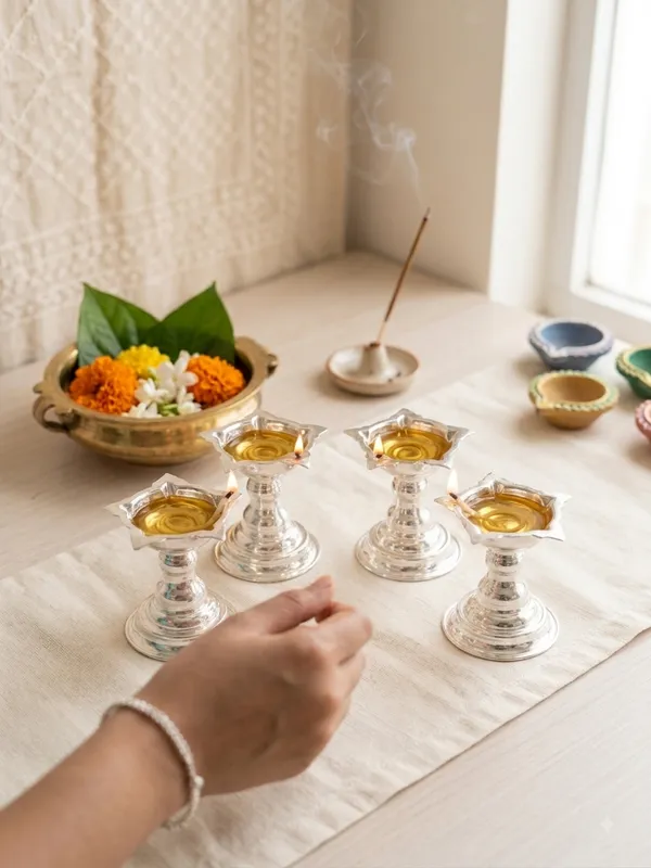 Deepam_Stand_2pc_Set_(Pack_of_2)_-_Pure_German_Silver