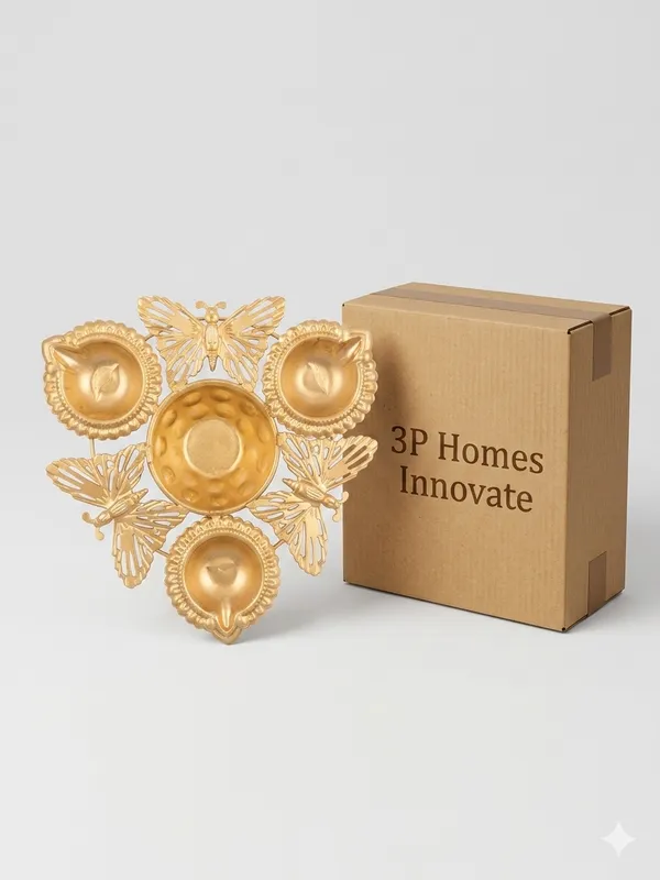 Gold-Tone_Butterfly_Design_Decorative_Diya_Holder