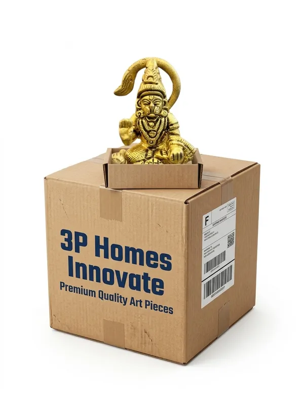 Gold_Tone_Hanuman_Idol_for_Home_Temple