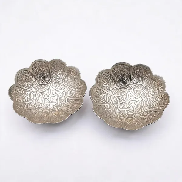 German_Silver_Festive_Lotus_Silver_Plated_Bowl_Set_Of_2_-_Pack_of_2