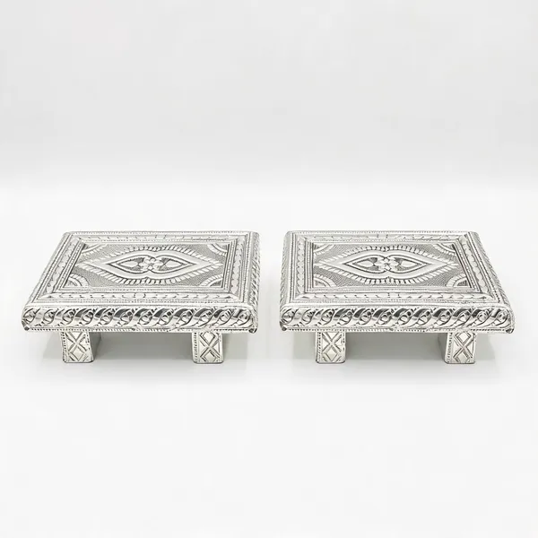 Wood_Silver_Plated_Rectangle_Pooja_Chowki_-_Pack_of_2