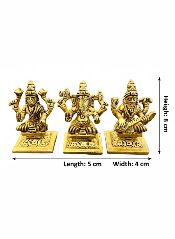 Gold_Tone_Hindu_Deity_Idol_Set